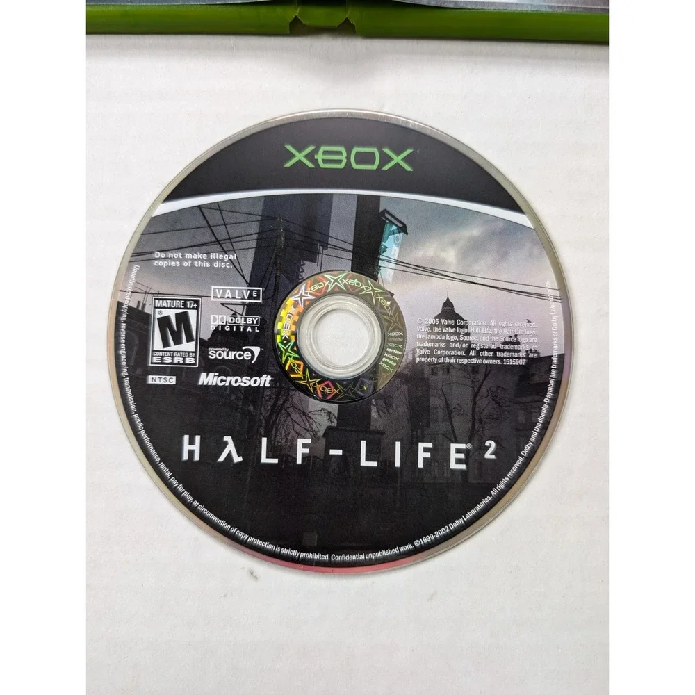 Half-Life 2 NO MANUAL Microsoft Xbox 2005 Tested Working Valve